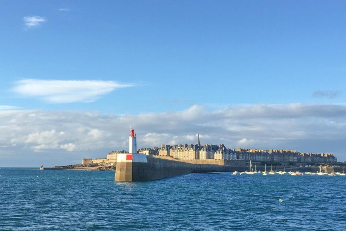 L Ostra 1, Appartement Haut Standing Front De Mer A Cancale Sur Le Port De La Houle Luaran gambar