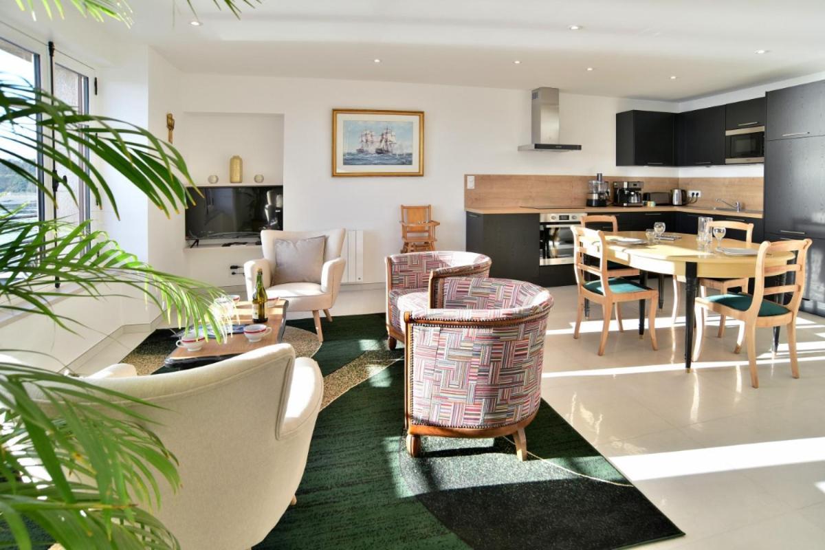 L Ostra 1, Appartement Haut Standing Front De Mer A Cancale Sur Le Port De La Houle Luaran gambar
